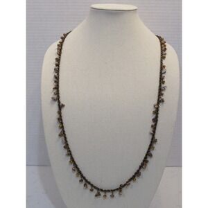 Vintage Long Bead Necklace Bohemian Boho Hippie Style Coastal Cowgirl Teacher